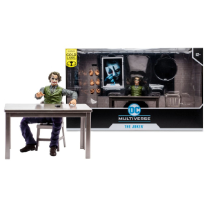 DC Multiverse Action Figure The Joker (Jail Cell Variant) (The Dark Knight) (Gold Label)