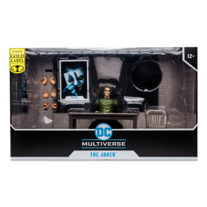 DC Multiverse Action Figure The Joker (Jail Cell Variant) (The Dark Knight) (Gold Label)