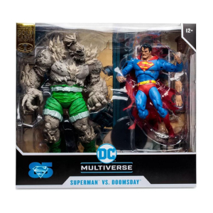 DC Multiverse Action Figures Superman vs Doomsday (Gold Label) 18 cm