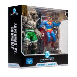 DC Multiverse Action Figures Superman vs Doomsday (Gold Label) 18 cm