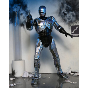 NECA Battle Damaged RoboCop with Chair