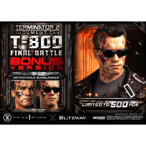 Terminator 2 Museum Masterline Series Statue 1/3 T-800 Final Battle Deluxe Bonus Version 75 cm