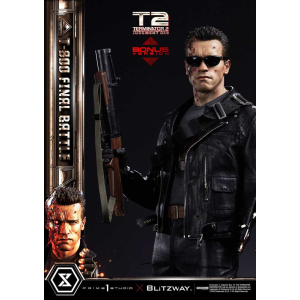 Terminator 2 Museum Masterline Series Statue 1/3 T-800 Final Battle Deluxe Bonus Version 75 cm