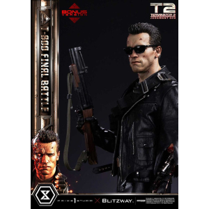 Terminator 2 Museum Masterline Series Statue 1/3 T-800 Final Battle Deluxe Bonus Version 75 cm