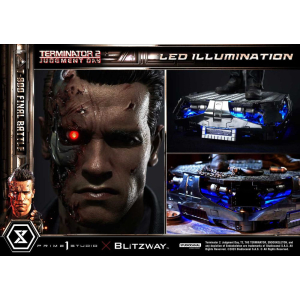 Terminator 2 Museum Masterline Series Statue 1/3 T-800 Final Battle Deluxe Bonus Version 75 cm
