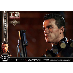 Terminator 2 Museum Masterline Series Statue 1/3 T-800 Final Battle Deluxe Bonus Version 75 cm